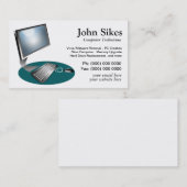 PC修理コンピュータ技術者の名刺 名刺 (正面/裏面)