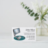 PC修理コンピュータ技術者の名刺 名刺 (スタンド正面)