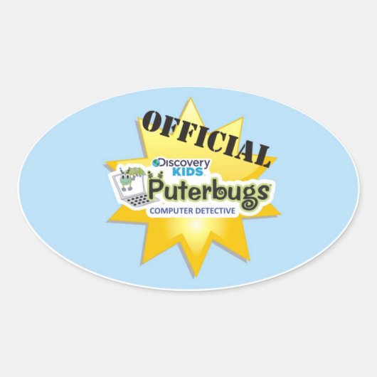 PC用探偵シール 楕円形シール (正面)