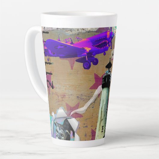 PC2510 – 灯台バズ カフェラテマグ (左アングル)