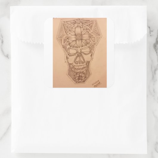 PC-スカル スクエアシール (バッグ)