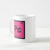 Pc - パールシティ オアフ ハワイ 化学記号 コーヒーマグカップ (正面左)