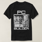 PC Builderコンピュータの専門家の情報技術 Tシャツ (デザイン正面)
