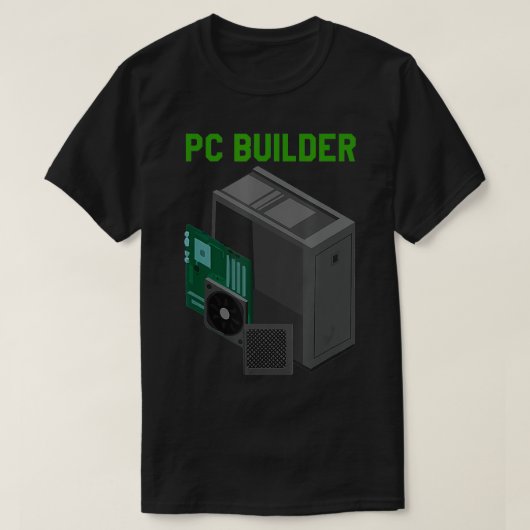 PC Builderコンピュータ情報技術 Tシャツ (デザイン正面)