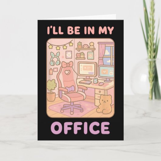 Pc Gaming I'll Be In My Office Hardware Nerd Pc Ga カード (正面)