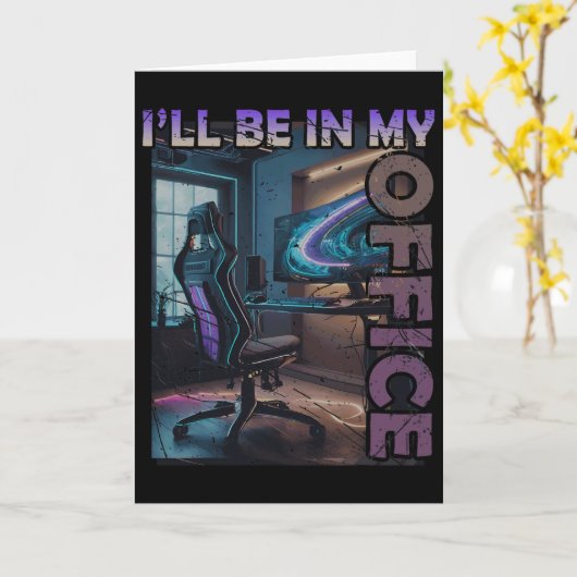 Pc Gaming I'll Be In My Office Hardware Nerd Pc Ga カード (黄色い花)