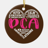 PCAナースラブナーシング生徒達CNA RNライフナース セラミックオーナメント (正面)