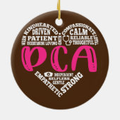 PCAナースラブナーシング生徒達CNA RNライフナース セラミックオーナメント (裏面)