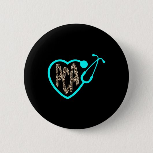 Pca患者イスタント気にハートヒョウナース週2 缶バッジ (正面)