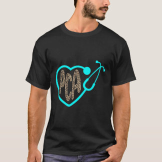 Pca患者イスタント気にハートヒョウナース週2 Tシャツ