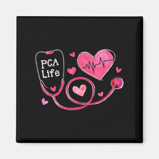 Pca Life Valentine Heart Stethoscope  マグネット (正面)