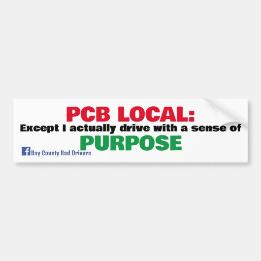 PCBローカル バンパーステッカー (正面)