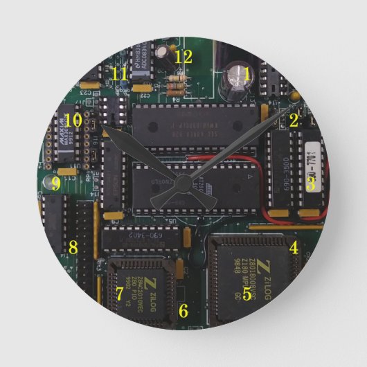 PCB壁カッコいいクロック ラウンド壁時計 (正面)