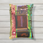 PCB電子カッコいいコンピュータ技術プリント回路 アウトドアクッション (正面(縦))