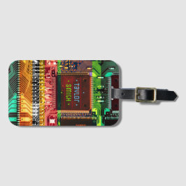 PCB電子カッコいいコンピュータ技術プリント回路 ラゲッジタグ