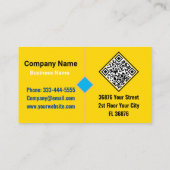 PCB、電子プリント回路基板QR -金ゴールド 名刺 (裏面)