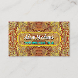 PCB、電子プリント回路基板QR -金ゴールド 名刺