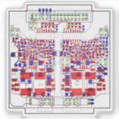 PCB Printed Circuit Board Leiterplatine Sticker シール (正面)