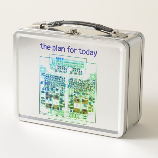 PCB Printed Circuit Board Platinen-Design mit Plan メタルランチボックス (正面)