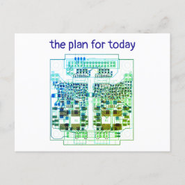 PCB Printed Circuit Board Platinen-Karte mit Plan ポストカード