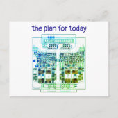 PCB Printed Circuit Board Platinen-Karte mit Plan ポストカード (正面)