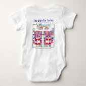 PCB Printed Circuit Board Platinen-Shirt mit Plan  ベビーボディスーツ (裏面)