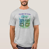 PCB Printed Circuit Board Platinen-Shirt mit Plan Tシャツ (正面)