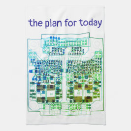 PCB Printed Circuit Board Platinen-Tuch mit Plan キッチンタオル