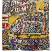 PCC墓地ステインガラスシャワーカーテン シャワーカーテン (正面)