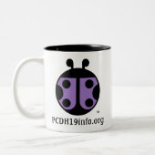 PCDH19同盟の飲み物のマグ ツートーンマグカップ (左)