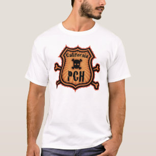 PCHおよび骨が交差した図形 Tシャツ