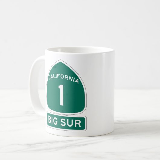 PCH -カリフォルニアのハイウェー1 - Surの大きいマグ コーヒーマグカップ (正面左)