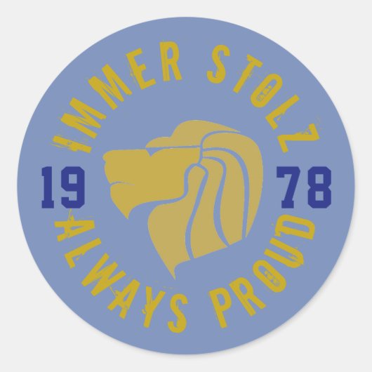 PCHS Goldmaneステッカー ラウンドシール (正面)