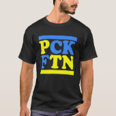 PCK FTN - Puck Futin I Stand With Ukraine Support Tシャツ (正面)