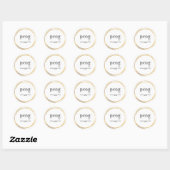 pcog、言葉、聖書GOLD WHISPY CIRCLES ステッカー (シート)