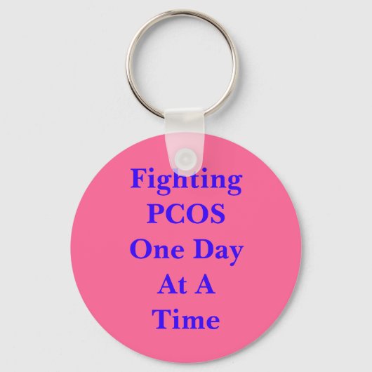 PCOSとの戦い キーホルダー (正面)