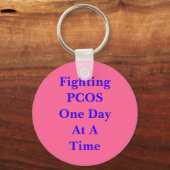 PCOSとの戦い キーホルダー (正面)