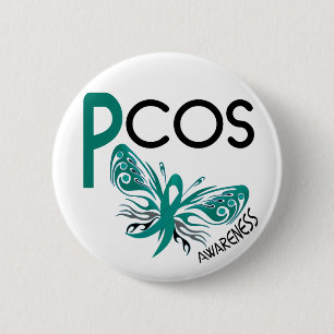 PCOSの蝶3.1 缶バッジ