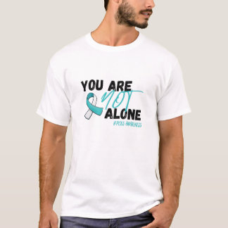 PCOSティール(緑がかった色)リボン認識度 Tシャツ