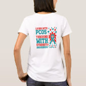 PCOS認識度強度リボンTシャツ Tシャツ (裏面)