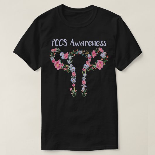 PCOS認識度 Tシャツ (デザイン正面)