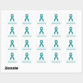 PCOS Advocateホワイトスクエアステッカー スクエアシール (シート)