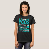 PCOS Awareness Ovary Syndrome PCOS Ribbon Tシャツ (正面フル)