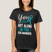 PCOS Awareness You are not alone in this Fighter W Tシャツ (正面)