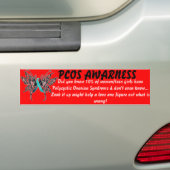 PCOS AWARNESS バンパーステッカー (車上)