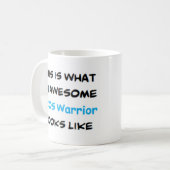 pcos warrior 素晴らし、 コーヒーマグカップ (正面左)