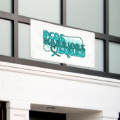 PCOS WARRIORS SQUAD POLYCYSTIC Ovary症候群 横断幕 (ビルの外側)