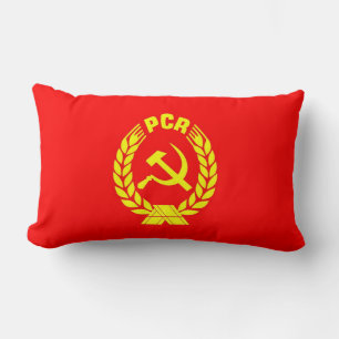 pcrの古いルーマニアの共産党の旗の枕 ランバークッション