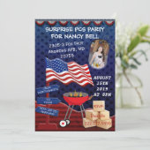 PCSドッグタグフォトバーB Queパーティの招待状 招待状 (スタンド正面)