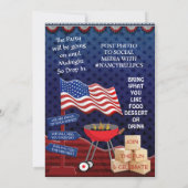 PCSドッグタグフォトバーB Queパーティの招待状 招待状 (裏面)